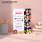 Pre K Graduation Invitation with Photo, Kindergarten Graduation Invite, Class of 2026 Preschool Grad Party Editable Canva Printable Template