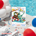 4th of July Invitation Pool Party, USA Independence Day BBQ Cookout Invite, Summer Party, Fourth Of July, Canva Digital Printable Template