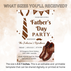 Fathers Day Invitation, Dad BBQ Party Invite, Father's Day Brunch Celebration, Dad Flyer Card, Digital Printable Template
