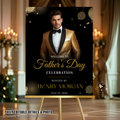 Fathers Day Welcome Sign with Photo, Dad Party Sign, Brunch Dinner Drinks Celebration, Editable Canva Printable Template