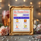 4th of July Drink Menu Sign, Patriotic Signature Drinks Bar Menu, Red White Blue Party, Fourth of July Cocktails Menu, Printable Template