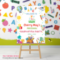 Preschool Graduation Welcome Sign, Pre-K Kindergarten Class of 2026 Party Poster Sign, Colorful Kids Grad, Editable Canva Printable Template
