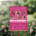 Pink Nursing Graduation Welcome Sign, Newspaper Style with Photo, RN BSN LPN Pinning Ceremony, Nurse Poster Board Sign, Printable Template