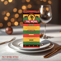 Juneteenth Menu Card Template, Black Freedom Celebration BBQ Cookout Menu, Independence Day Menu, Editable Canva Printable