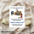 Funny Father’s Day Card, Dad Birthday Card, Funny Dad Gift, Dad Joke Card, Digital Download Printable Canva Template