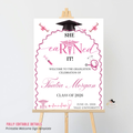 Nurse Graduation Welcome Party Sign, RN BSN LPN Pinning Ceremony Sign, Cna Poster Sign, Pink Nursing Board Sign, Canva Printable Template