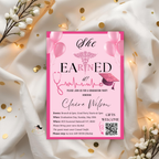 Pink Nurse Graduation Invitation, RN Pinning Ceremony Invite, BSN Invite, Girl Nursing Invite, Canva Digital Printable Template