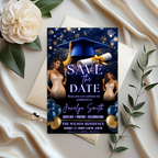 Graduation Save The Date Invitation, High School Grad Announcement Card with photo invite, Class of 2026 Flyer, Digital Printable Template