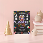 Kindergarten Graduation Invitation with Photo, Pre K Grad Invite, Class of 2026 Kids Graduation Party, Preschool Editable Canva Template