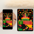 Juneteenth Invitation, Independence Day, Black Freedom Celebration Flyer Card, BBQ Party Invite, Cookout Invite, Digital Printable Template