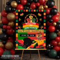 Juneteenth Welcome Sign, BBQ Party Sign, Independence Day Sign, Black Freedom Celebration Poster Sign, Digital Printable Template
