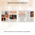 Orange Graduation Announcement Newspaper Template with Photo, Class of 2026 Grad Party for Boys and Girls, Editable Canva Digital Printable