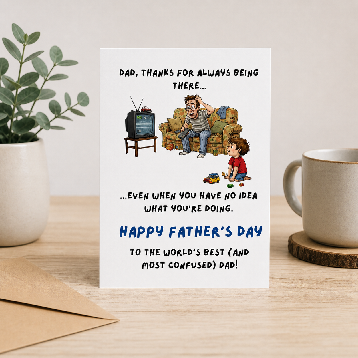 Funny Father’s Day Card, Dad Birthday Card, Funny Dad Gift, Dad Joke Card, Digital Download Printable Canva Template