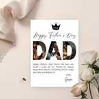Father’s Day Card Template, DAD Greeting Photo Card, Letter To Daddy, Father Appreciation Card, Printable Digital Download