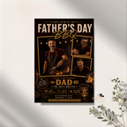 Red Father's Day BBQ Invitation with Photo, Backyard Barbecue Party Invite for Dad Summer Grill Cookout, Editable Digital Printable Template
