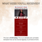 Newspaper Graduation Menu Template, Class of 2026 Grad Party Dinner Menu Card For Him and Her, Maroon Graduates Menu, Printable Canva