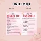 Pink Baby Shower Activity Booklet, Baby Shower Games Bundle Teddy Bear Themed, Magazine Style with photo Printable Party Decor Template