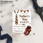 Fathers Day Invitation, Dad BBQ Party Invite, Father's Day Brunch Celebration, Dad Flyer Card, Digital Printable Template