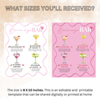 Graduation Drink Sign Template, Signature Drinks Bar Menu, Class of 2026 High School College Grad Party Menu, Editable Canva Printable