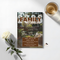Family Reunion Invitation, Family Gathering Party Celebration Invite, Dinner Brunch Invite, Printable Editable Digital Template