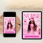 LPN Nurse Graduation Invitation with Photo, Pink Nurse Pinning Ceremony Invite, Nursing Flyer Card, Editable Canva Printable Template