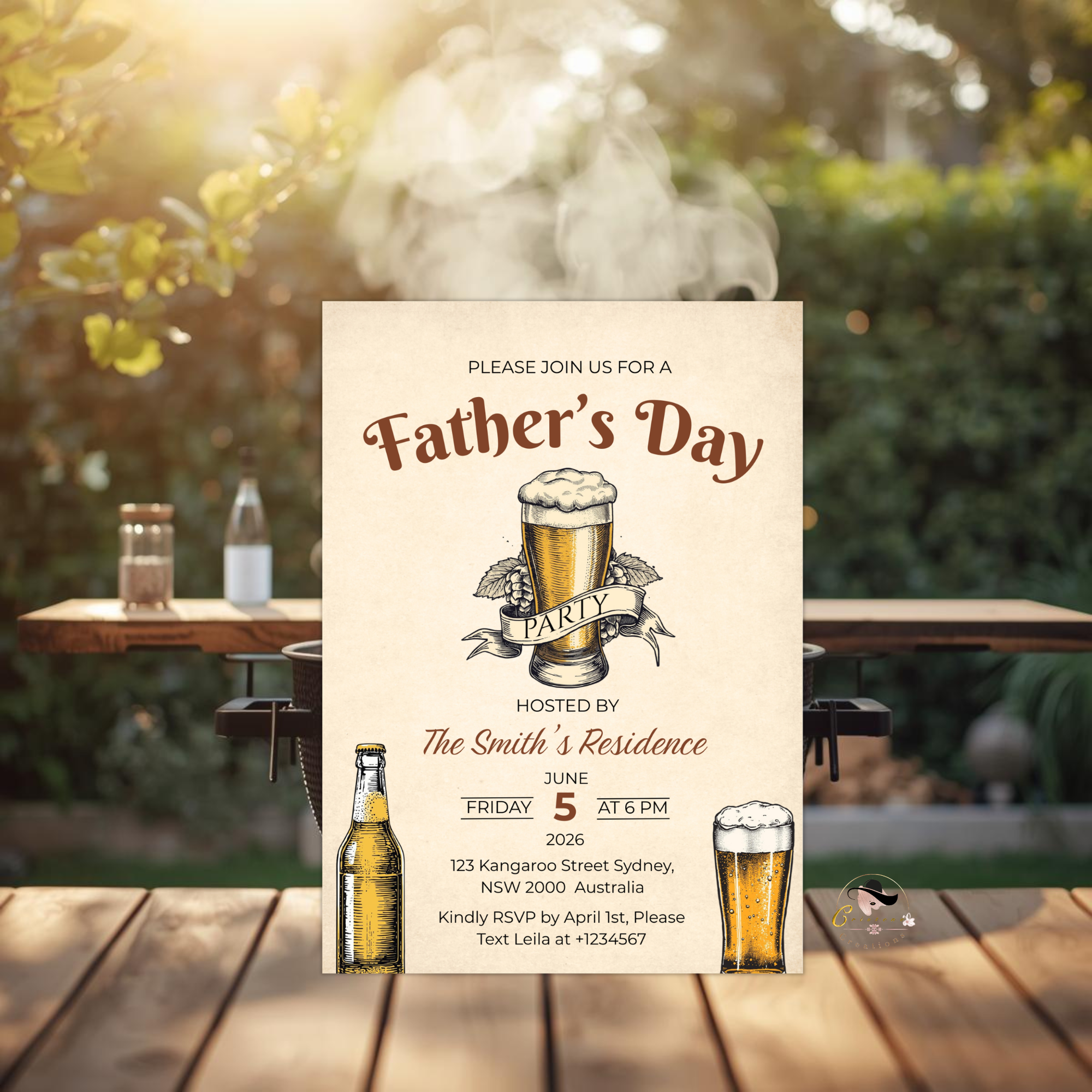 Fathers Day Invitation, Dad Beer Party Invite, Father's Day Whiskey Celebration, Dad Flyer Card, Digital Printable Template