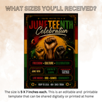 Juneteenth BBQ Cookout Invitation, Black Freedom Day Celebration Party Invite, Emancipation Day, Jubilee Day Invite, Digital Template