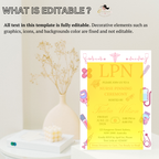 LPN Nurse Graduation Invitation, Pink Pinning Ceremony Party Invite, Nursing Flyer Invite, Editable Canva Printable Template