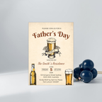 Fathers Day Invitation, Dad Beer Party Invite, Father's Day Whiskey Celebration, Dad Flyer Card, Digital Printable Template