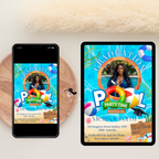 Graduation Pool Party Invitation with Photo, Senior High School College Grad Party Invite for Him and Her Class 2026 Editable Canva Template