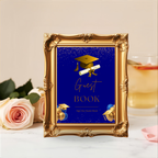 Blue Gold Graduation Party Table Signs Bundle, Senior Grad Favor sign, Dessert Sign, Food Cocktails Sign, Graduates Decor Printable Template