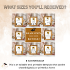 White Gold Graduation Party Table Signs Bundle, Senior Grad Favor sign, Dessert Sign Food and Drinks Sign Graduates Decor Printable Template