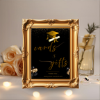 Black Gold Graduation Party Table Signs Bundle, Senior Grad Favor sign, Dessert Sign, Food and Drinks Sign, Graduates Printable Template