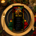 Juneteenth Party Menu Template, June 19th Black Freedom Day BBQ Cookout Menu, Jubilee Day Dinner Menu Card, Printable Digital Canva Template