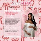 Coquette Baby Shower Activity Booklet, Pink Bow Games Bundle, Its a Girl Booklet with photo, Oh Baby Games Printable Party Decor Template