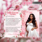 Wildflower Baby Shower Activity Booklet, Baby In Bloom Games Bundle, Pink Coquette Bow Themed with photo, Printable Party Decor Template
