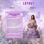 Wildflower Baby Shower Activity Booklet, Baby In Bloom Games Bundle, Purple Butterfly Themed with photo, Printable Party Decor Template