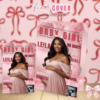Coquette Baby Shower Activity Booklet, Pink Bow Games Bundle, Its a Girl Booklet with photo, Oh Baby Games Printable Party Decor Template