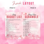 Cloud 9 Baby Shower Activity Booklet, Pink Cloud Nine Games Bundle, Girl Booklet with photo, Oh Baby Games Printable Party Decor Template