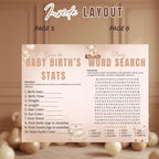 Brown Bear Baby Shower Activity Booklet, Oh Baby Games Bundle, Girl Boy Booklet, Magazine Style with photo, Printable Party Decor Template