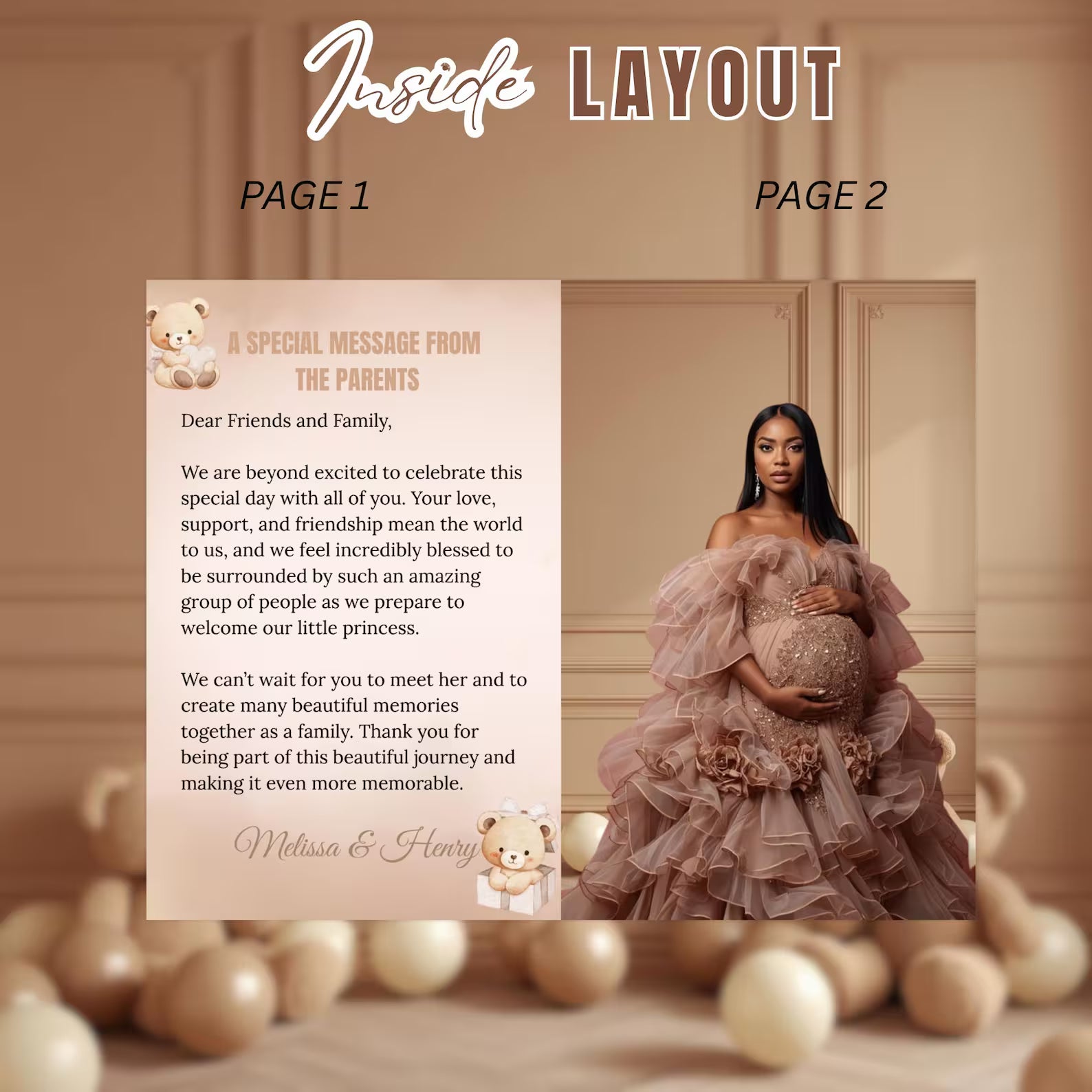 Brown Bear Baby Shower Activity Booklet, Oh Baby Games Bundle, Girl Boy Booklet, Magazine Style with photo, Printable Party Decor Template