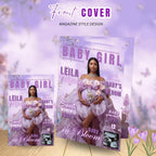 Wildflower Baby Shower Activity Booklet, Baby In Bloom Games Bundle, Purple Butterfly Themed with photo, Printable Party Decor Template