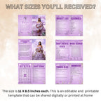 Wildflower Baby Shower Activity Booklet, Baby In Bloom Games Bundle, Purple Butterfly Themed with photo, Printable Party Decor Template