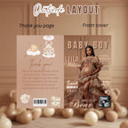 Brown Bear Baby Shower Activity Booklet, Oh Baby Games Bundle, Girl Boy Booklet, Magazine Style with photo, Printable Party Decor Template