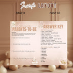 Brown Bear Baby Shower Activity Booklet, Oh Baby Games Bundle, Girl Boy Booklet, Magazine Style with photo, Printable Party Decor Template