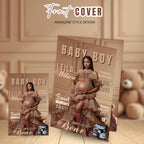 Brown Bear Baby Shower Activity Booklet, Oh Baby Games Bundle, Girl Boy Booklet, Magazine Style with photo, Printable Party Decor Template