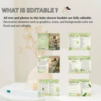 Safari Baby Shower Activity Booklet, Jungle Animals Games Bundle, Girl Boy Booklet, Wild Zoo, Oh Baby Games, Printable Party Decor Template