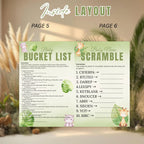 Safari Baby Shower Activity Booklet, Jungle Animals Games Bundle, Girl Boy Booklet, Wild Zoo, Oh Baby Games, Printable Party Decor Template