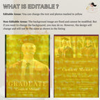 Digital Men Graduation Announcement 2026 Invitation, Maroon Senior Grad Party Invite with photo, Burgundy High School Graduation Template