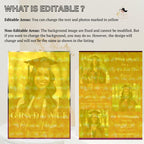 Maroon Graduation Announcement 2026 Invitation, Female Senior Grad Party Invite with photo, Burgundy College Graduation Day Digital Template